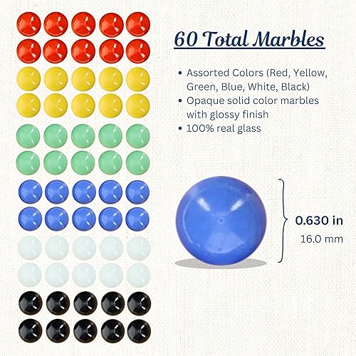 Miniatura 2 de WE Games Canicas de vidrio de repuesto para damas chinas