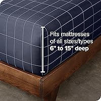 Vista 60 de Bare Home - Sábana bajera de microfibra 1800 muy suave y duradera, para colchones altos tamaño individual, color gris pardo