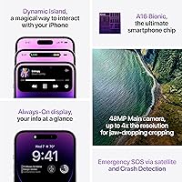 Vista 6 de Apple iPhone 14 Pro, 128GB, Negro Espacial - Desbloqueado (Renovado Premium)