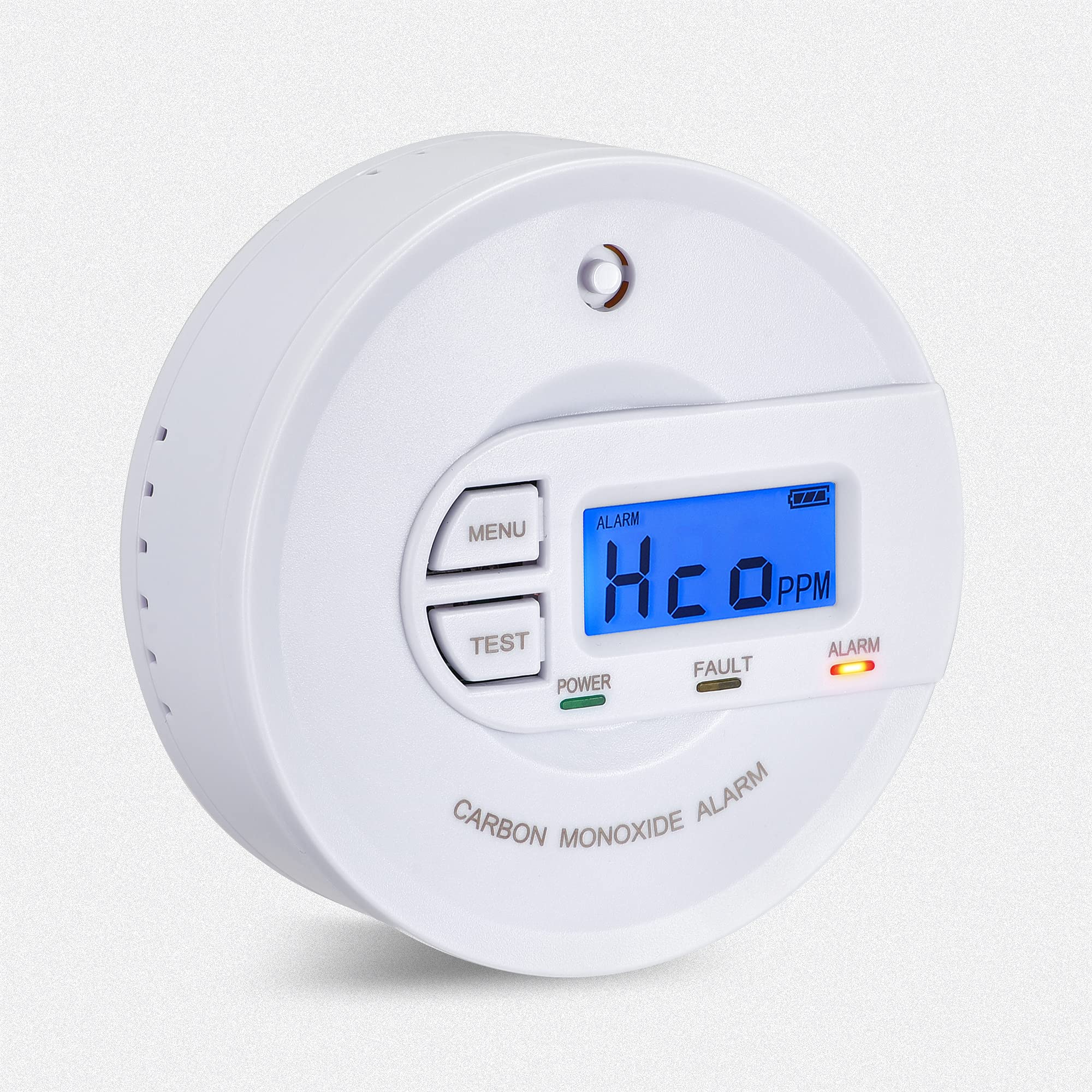Rilevatore Monossido Di Carbonio Con Display LCD – Batteria 10 Anni, Certificato EN50291, Allarme 85 DB, Sensore Elettrochimico, Per Casa