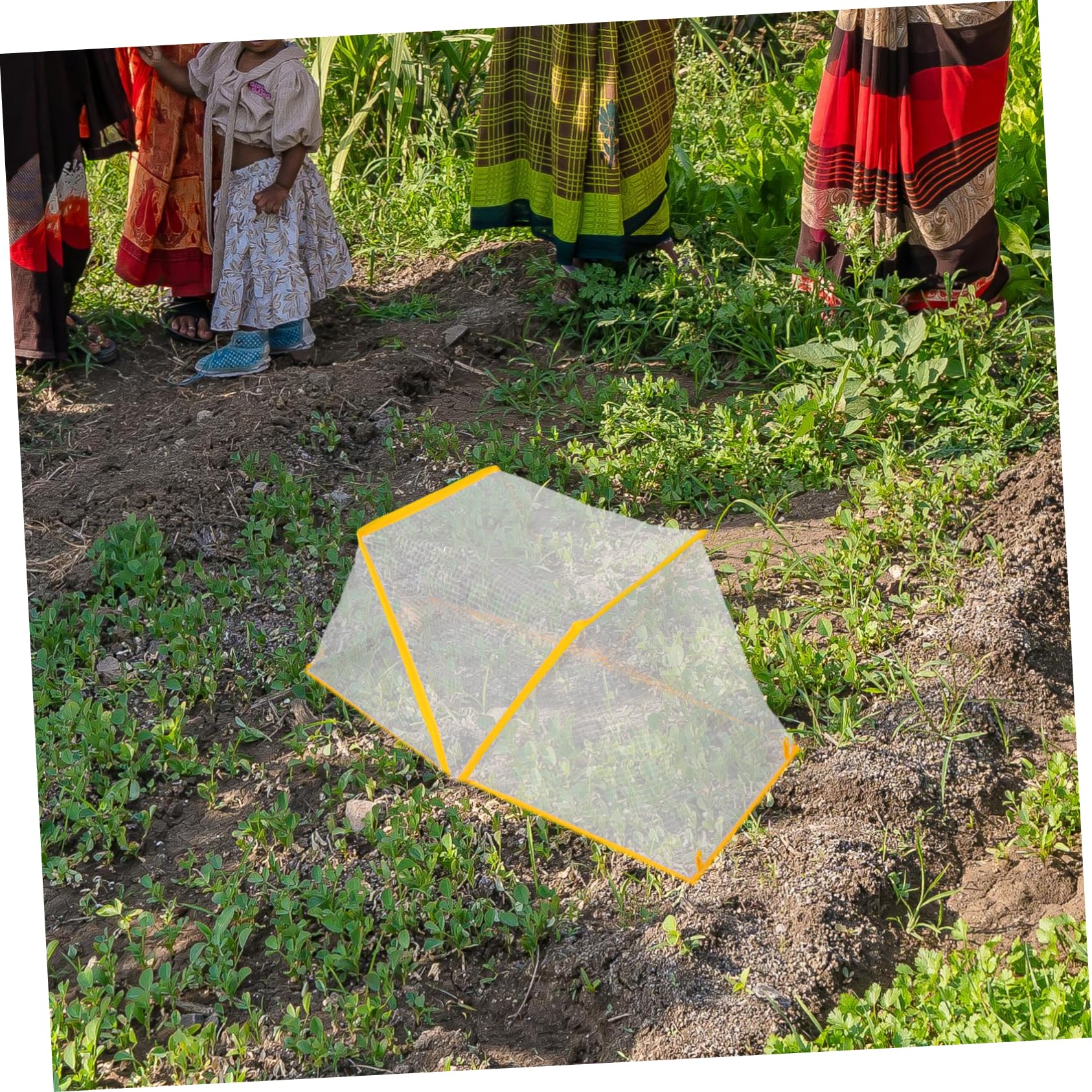 Abaodam Protezione per Aiuole Rialzate Pieghevole Rete per Piante da Copertura per Serra per File Ortaggi Protezione in Plastica Antigelo per e