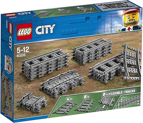 Miniatura 6 de Lego City Set of 3 60337 Passenger Express Train, 60238 Turnouts & 60205 Rails