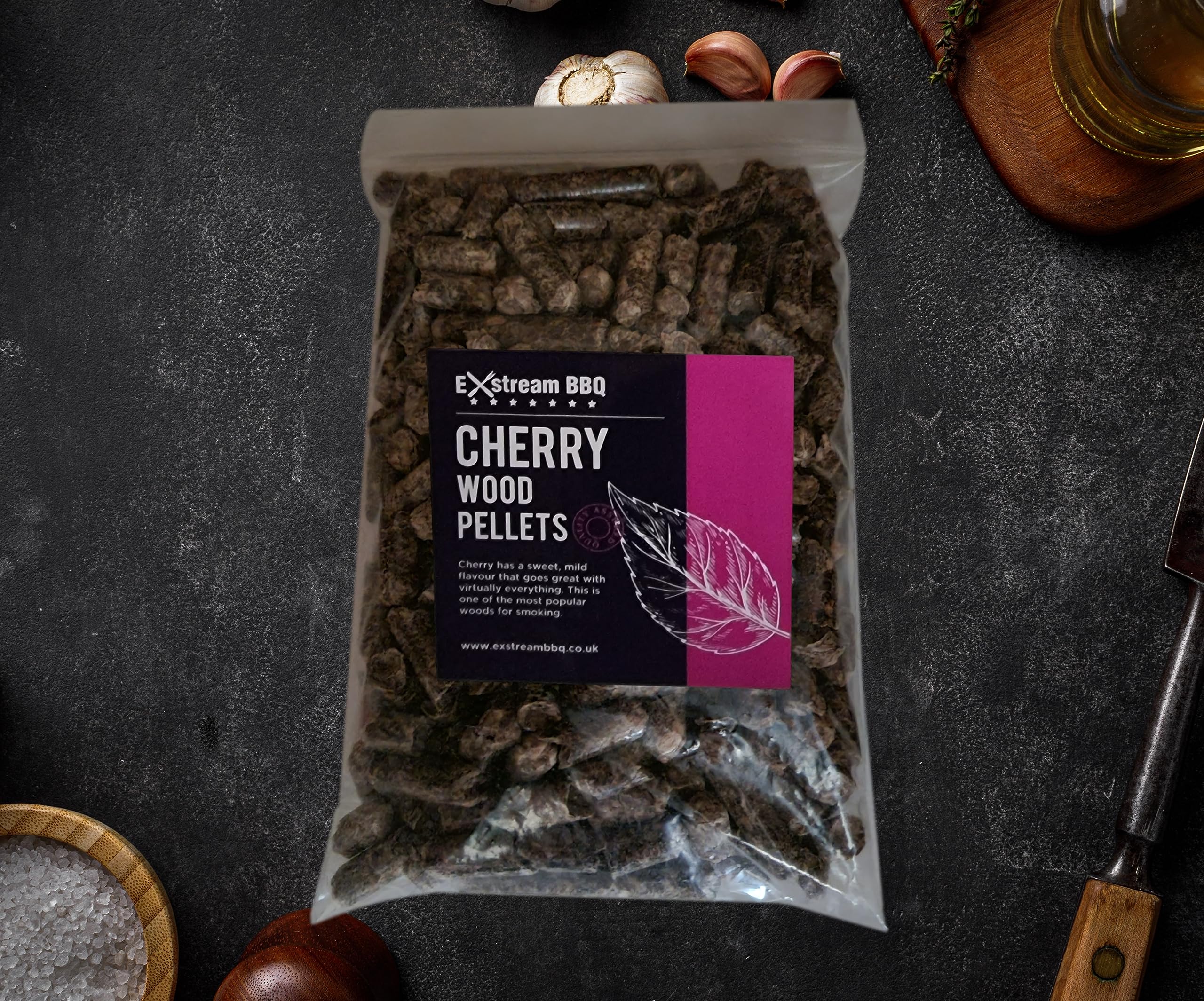 Exstream Brown Bbq 150G Pellet Variety Pack For Use With Ninja Electric Smokers - Resealable Bags (Cherry)