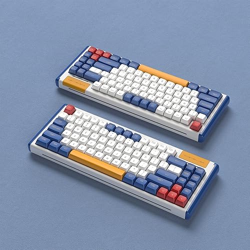Miniatura 3 de DUSTSILVER Teclado K84 para juegos con cable, 75% de diseño de EE. UU., 84 teclas, ultra compacto, intercambiable en caliente, mini teclado