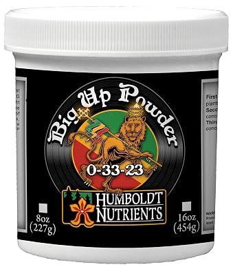 Humboldt Nutrients Big Up Powder, Premium Bloom Booster, 33% Phosphate 23% Potash, with Monopotassium Phosphate and Seaweed, Multiple Sizes