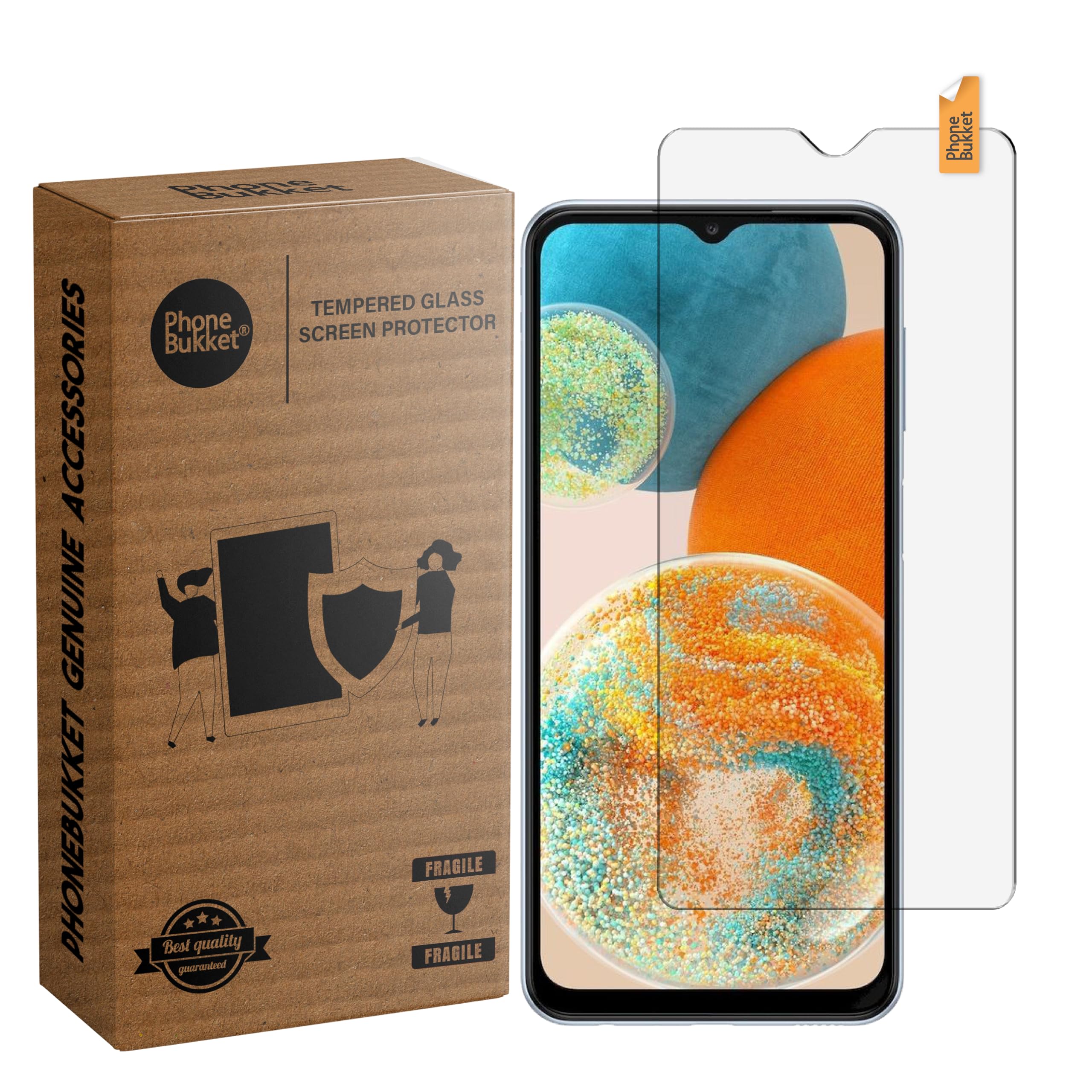 PhoneBukket Tempered Glass Guard Protector for Samsung Galaxy A23 5G (Transparent) Edge to Edge Full Screen Coverage, Pack of 1 (B0BSMJX4CL) Amazon Price History, Amazon Price Tracker