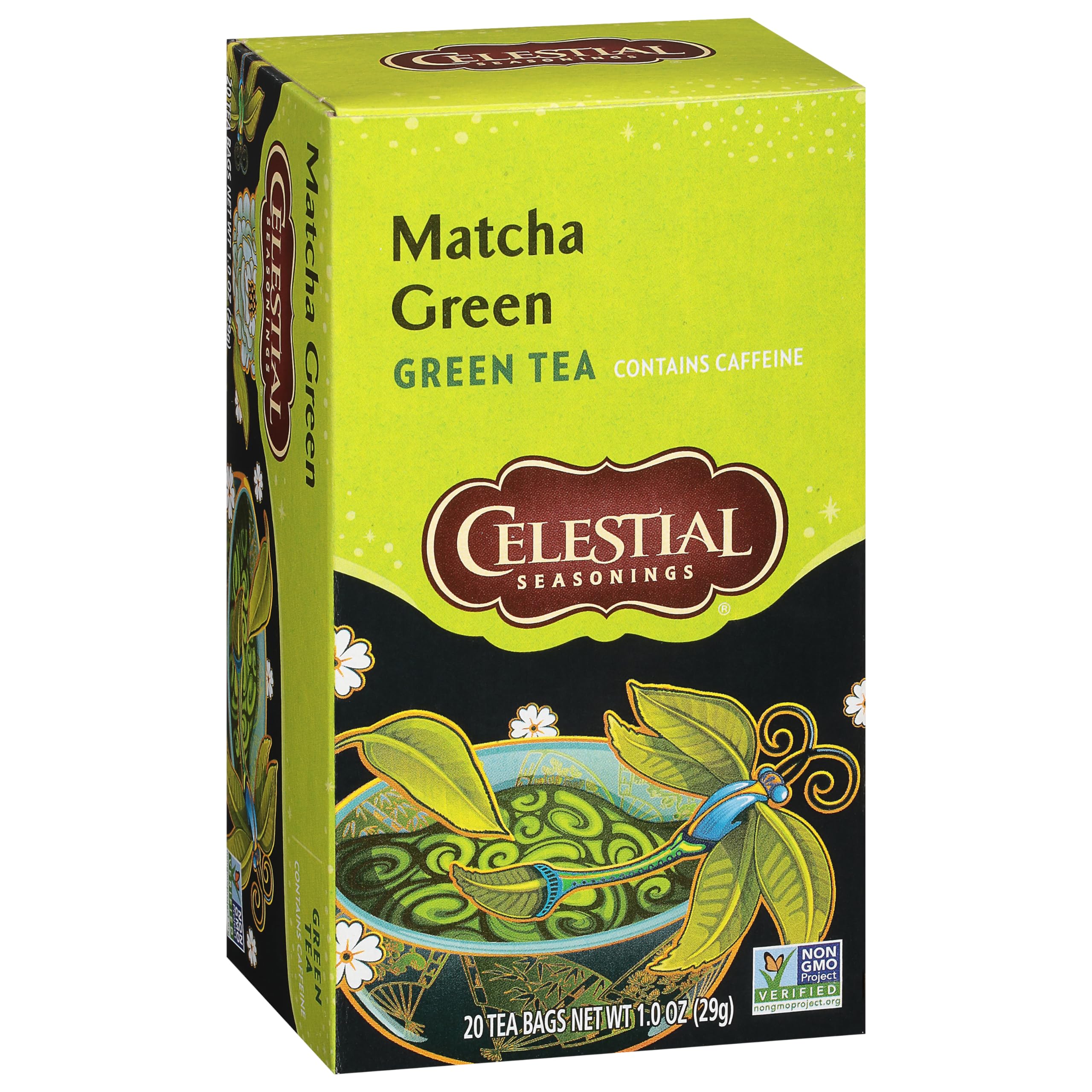 Celestial Seasonings Green Tea Matcha Green Contains Caffeine 20 Tea Bags Pack of 6 Packaging May Vary — view 3