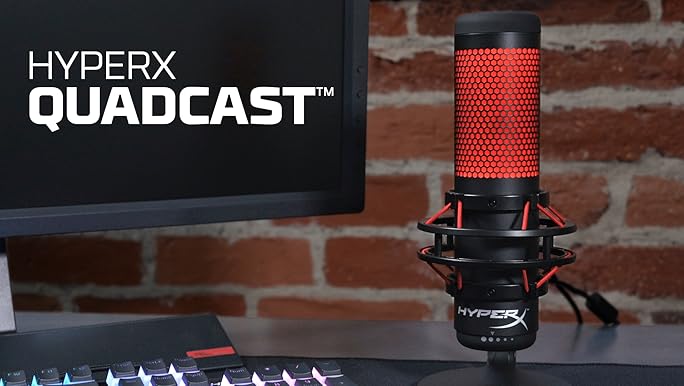 Amazon.com: HyperX QuadCast - USB Condenser Gaming