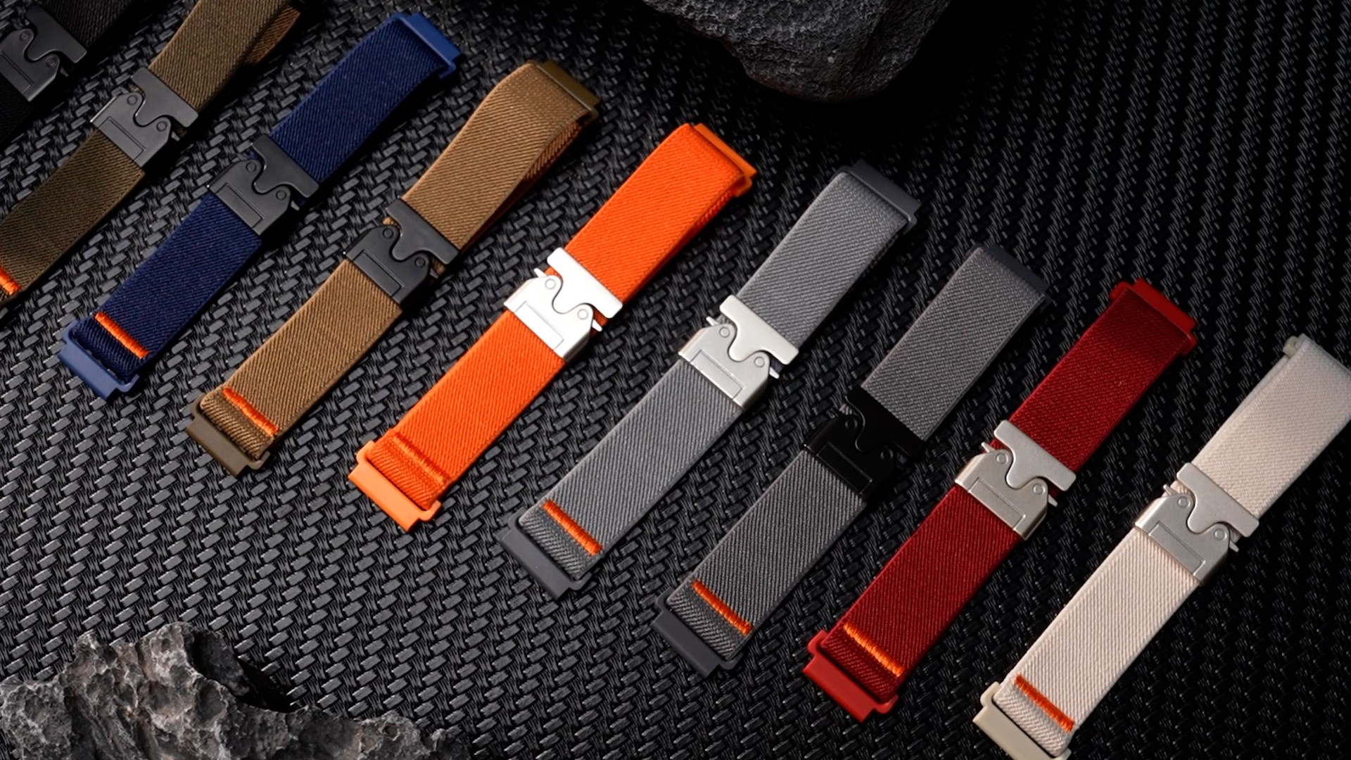 Correa nylon elástica 22mm compatible Garmin Vivoactive 4 miniatura 7