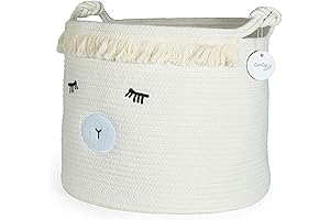 Adorable Lamb Nursery Decor: Woven Baby Basket for a Cozy Nursery