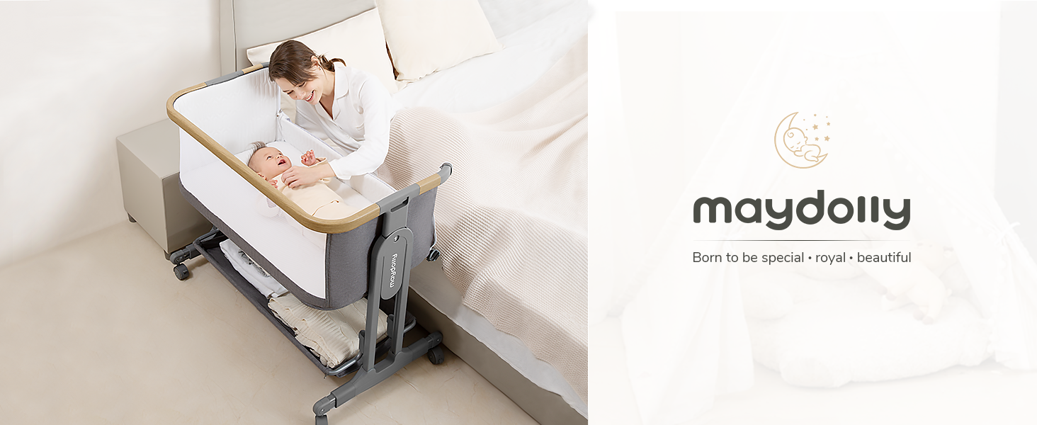 ベビーベッド グレー playkids Maydolly Amazon.co.jp: Maydolly 3in1ベビーベッド＆バシネット 揺りかご