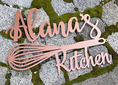 Miniatura 7 de Custom Metal Kitchen Sign - Personalized Name Sign for Farmhouse Decor - Wall Art for Mom's Kitchen - Housewarming Gift - Hanging Plaque