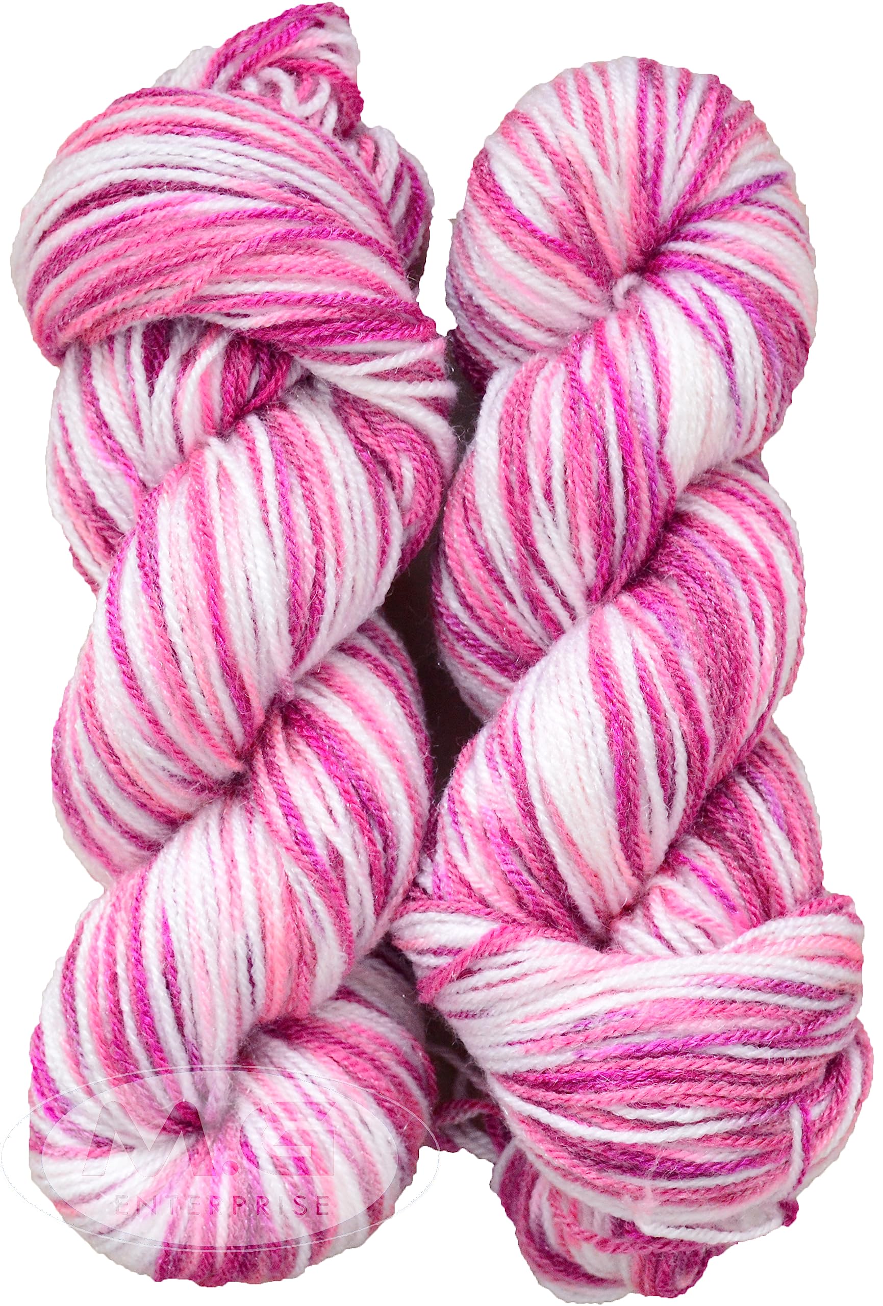 OSWAL Microrangoli Knitting Yarn Wool, Berry Magenta 300 GMS Woolen Crochet Yarn Thread. Best Used with Knitting Needles, Crochet Needles-DO Art-DGD