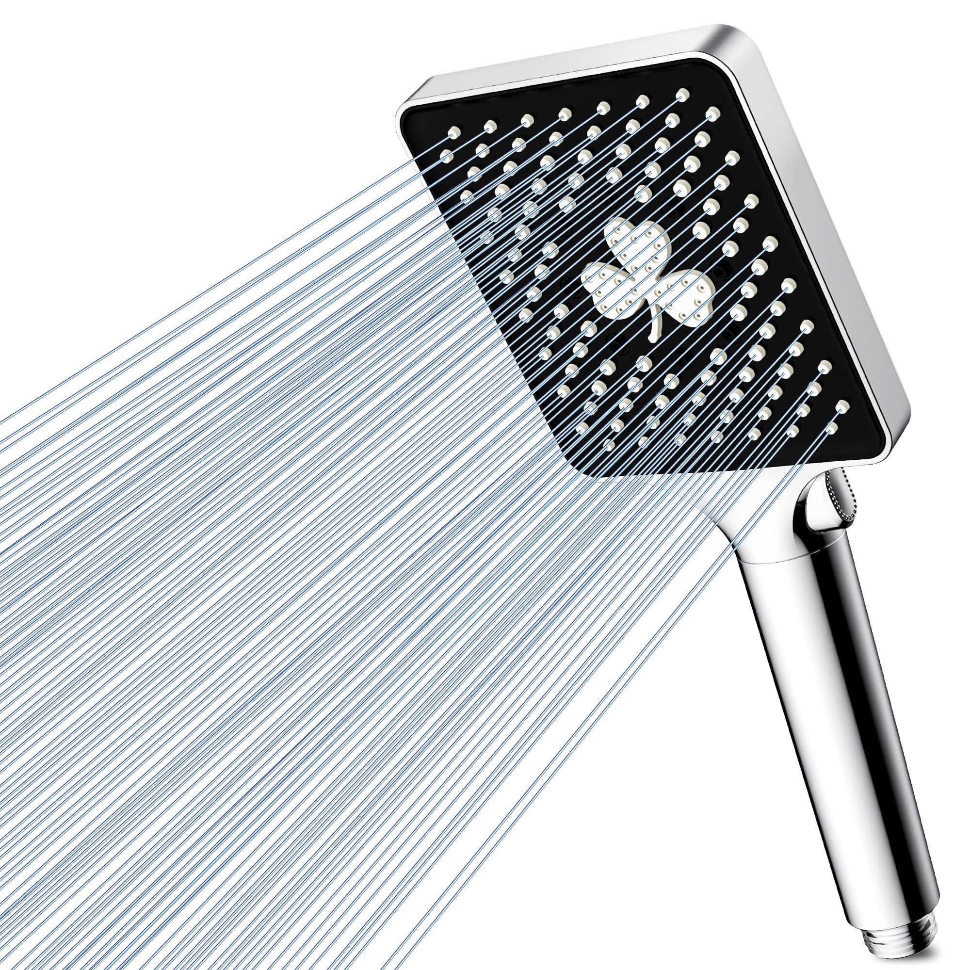 Magichome Shower Head High Pressure, Power Shower Head with 6 Modes, Universal Handheld Showerhead for Low Water Pressure