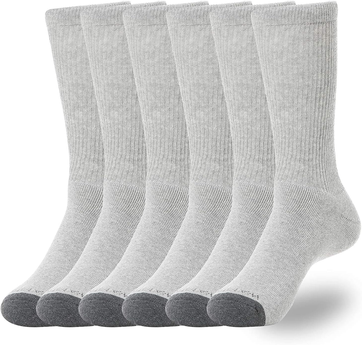 Men's Cushion Crew Socks 3-6 Pairs Athletic Running 6-9/9-12/12-15 Socks Men Cotton Sport Wicking Work