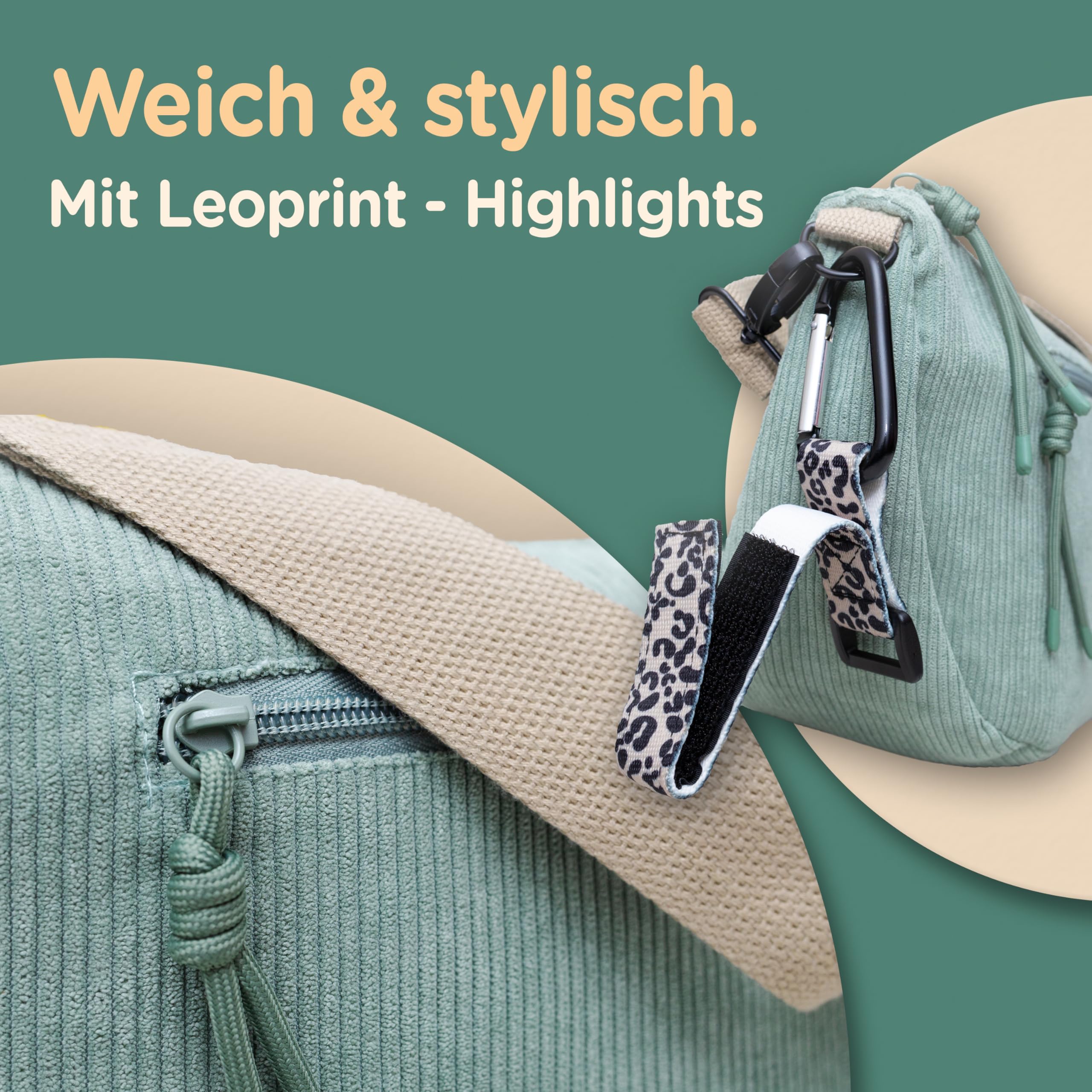 Jubi® Wickeltasche Moon Bag Set mit Babydecke – Stylischer Kinderwagen Organizer & Kuscheldecke, Praktisch für unterwegs