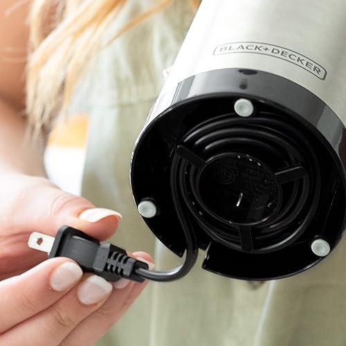 Miniatura 4 de Black & Decker CBG110SC Easy Touch - Molinillo eléctrico para café y especias, color negro