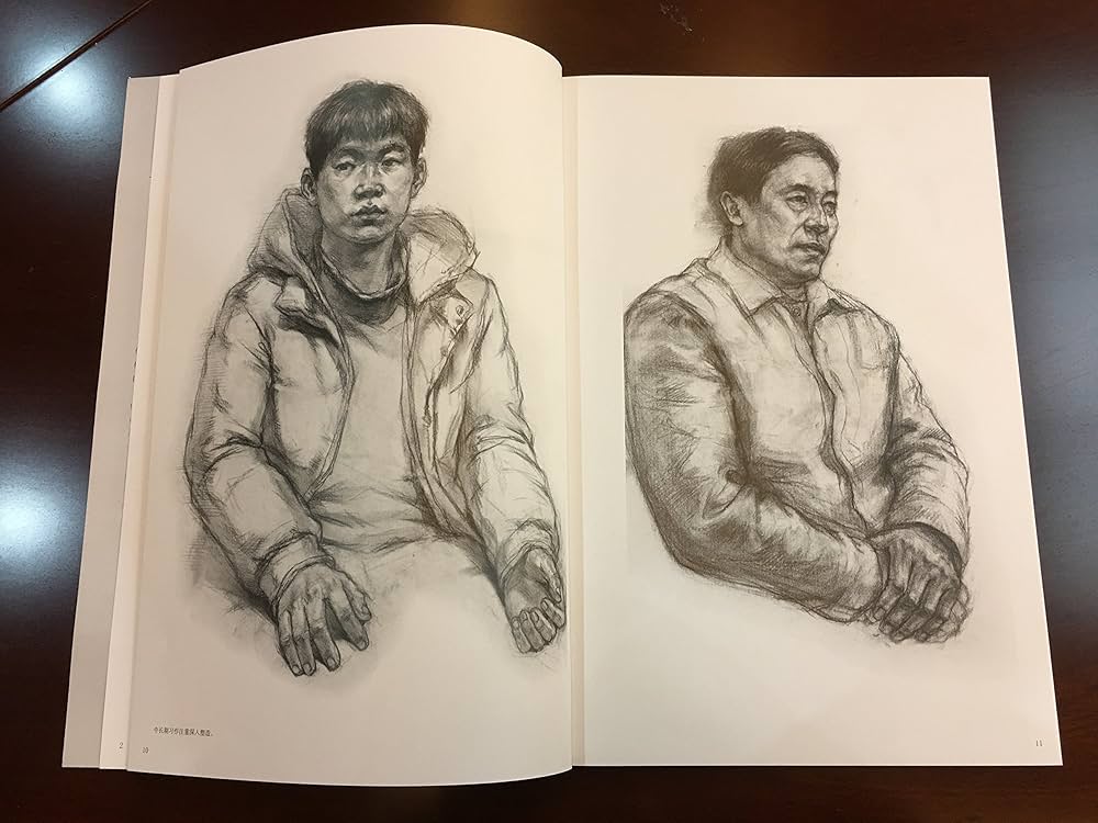 Amazon.com: 素描石膏像素描头像线性速写/中国美术学院附中学生