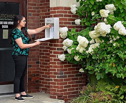 Miniatura 41 de AdirOffice contenedor con traba - Buzón de correo montado en pared., negro, 631-05-BLK