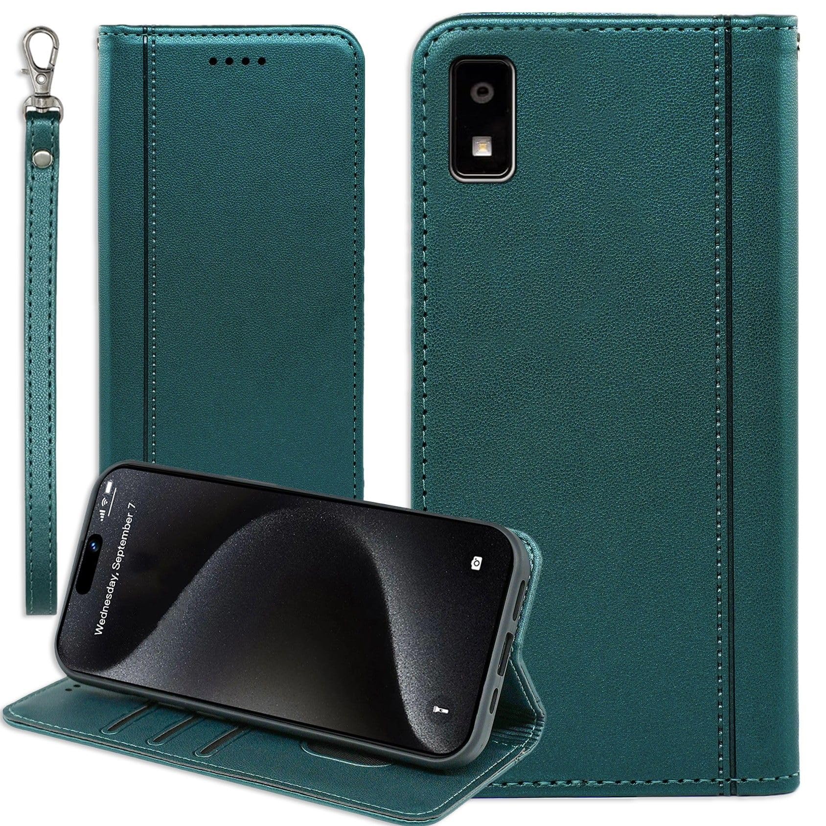 Amazon.co.jp: AQUOS wish ケース 手帳型 通用 AQUOS wish2 ストラップ