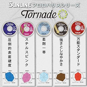 Amazon.co.jp: サンライン(SUNLINE) トルネードVハード 50m巻