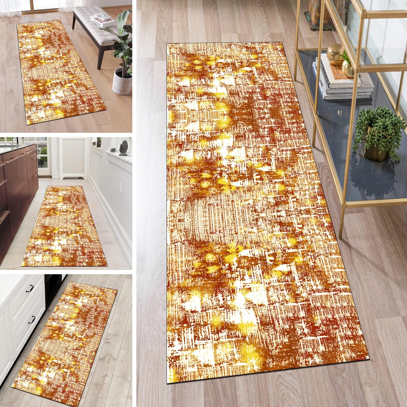 Alfombra antideslizante lavable con respaldo de goma para proteger y decorar tu cocina