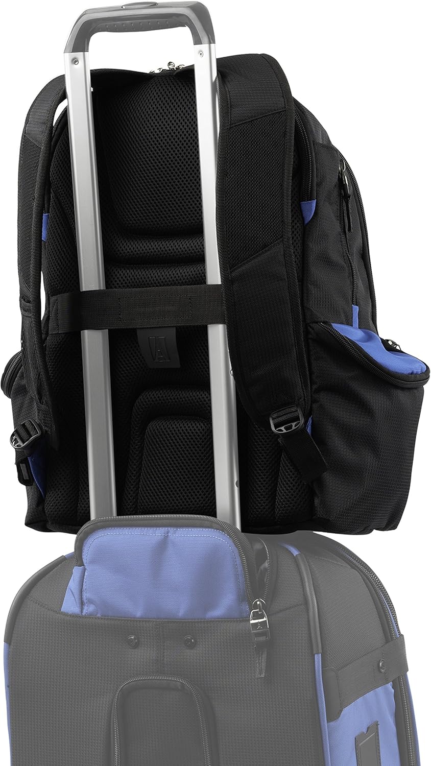 Travelpro Bold Lightweight Rugged Backpack, Fits up to 15.6 inch laptop and tablet sleeve, Blue/Black - Image 4