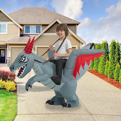 Miniatura 2 de Disfraz de dragón inflable, disfraces inflables para niños, disfraz de dinosaurio inflable, disfraces de Halloween para niñasniños