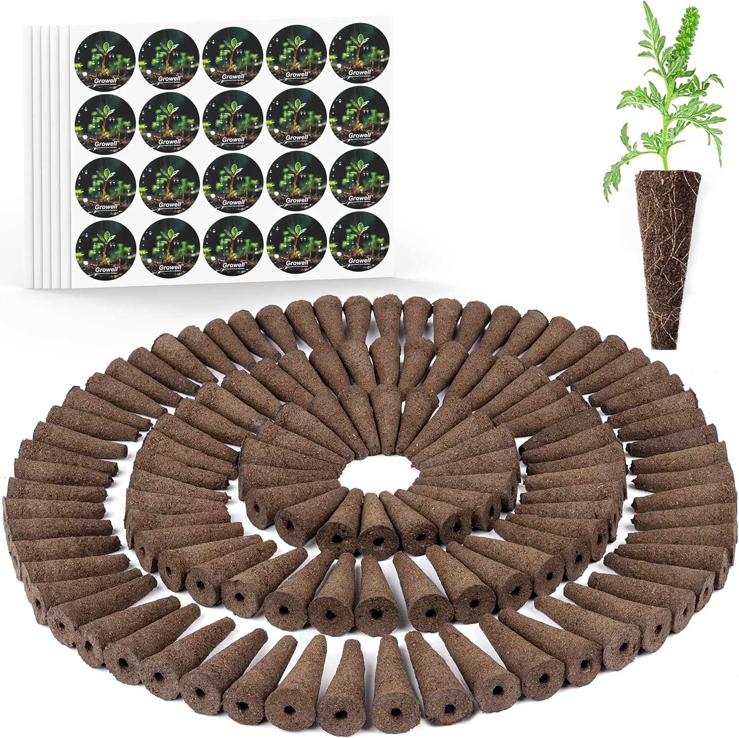 54 Pods Hydroponics Growing System & 240 Pcs Hydroponic Pods Kit