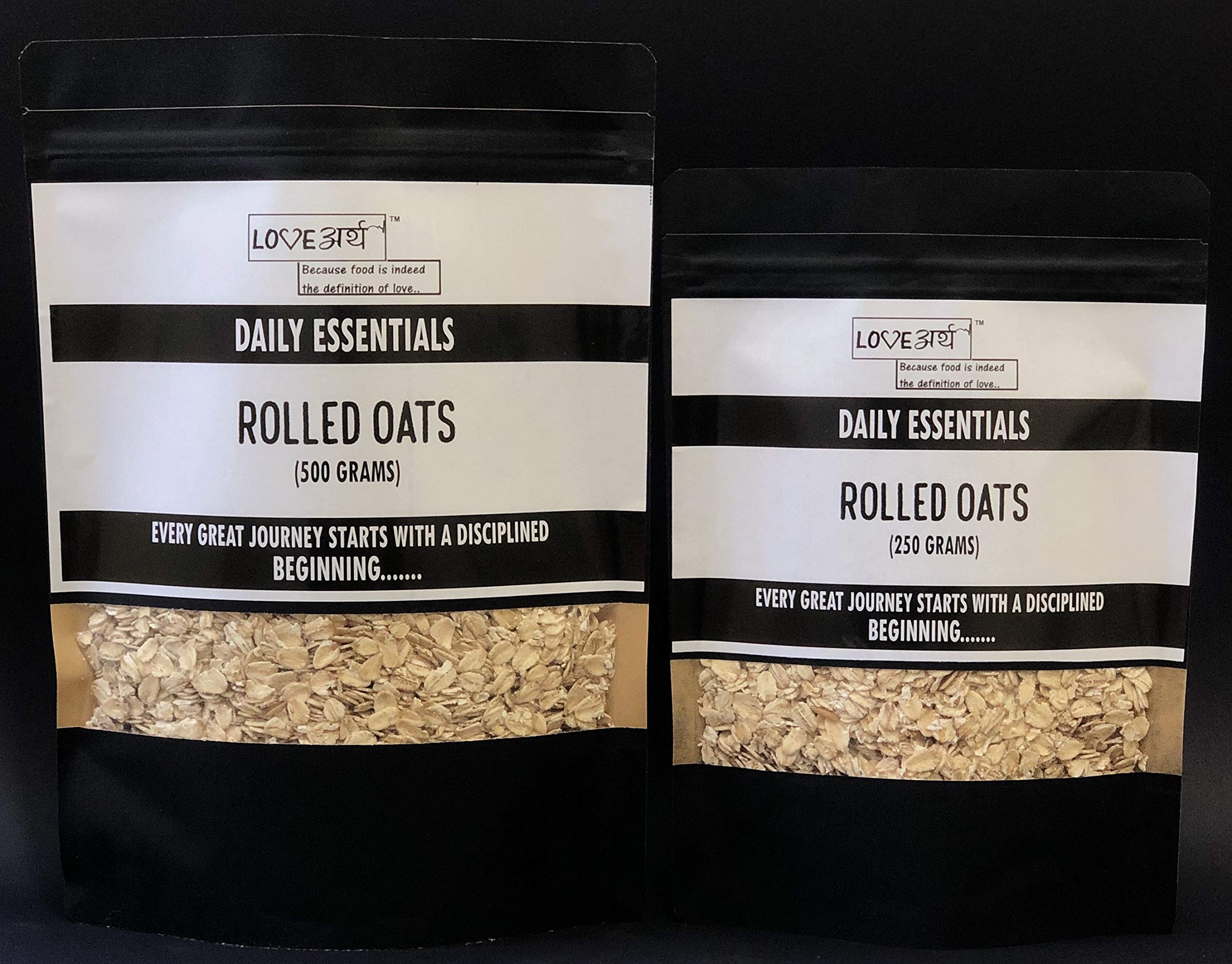 LoveArth Gluten Free Rolled Oats - Healthy Breakfast - High in Fiber & Protein | 2 x 500g Packs (1000 Grams) 4