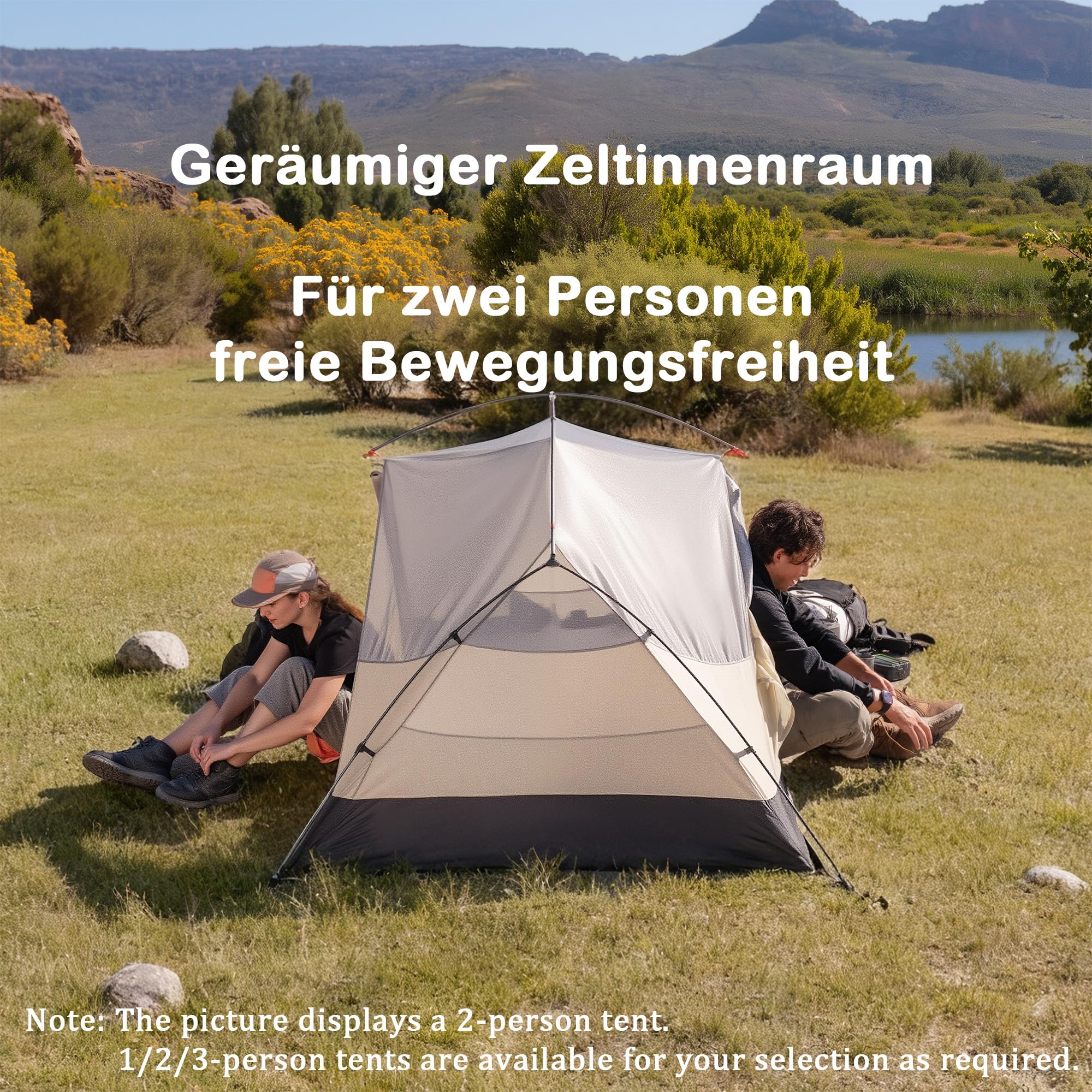 Naturehike Mongar PRO ultralekki namiot, 1,56-2,36 kg, wodoszczelny, wiatroszczelny, namiot kempingowy, 3-sezonowy, namiot dla 1/2/3 osób, z rozszerzeniem i moskitierą, na wędrówki, kemping, do
