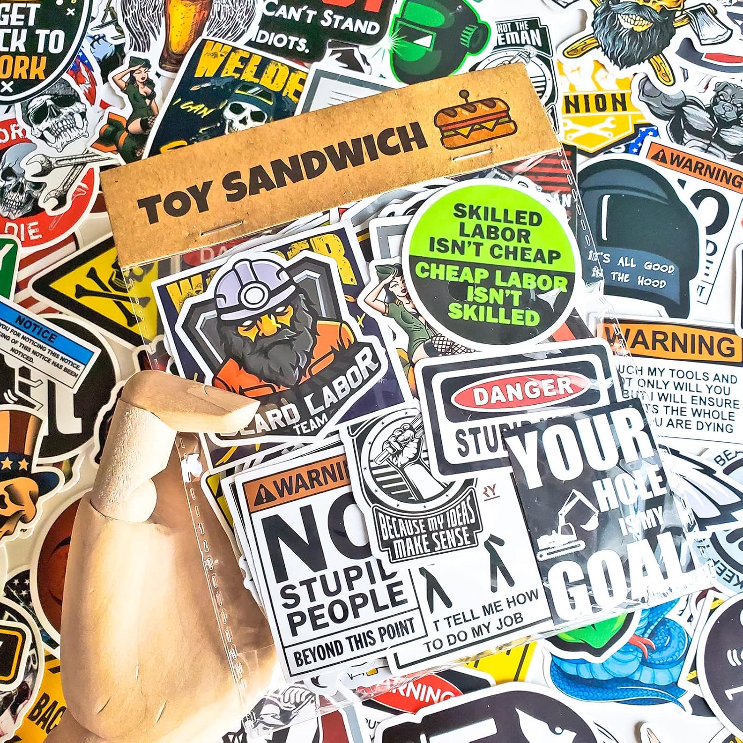 ハードハットビニールステッカー100枚パック - 建設安全ヘルメット、メカニックツールボックス、クール溶接ヘルメットフードマスク、電