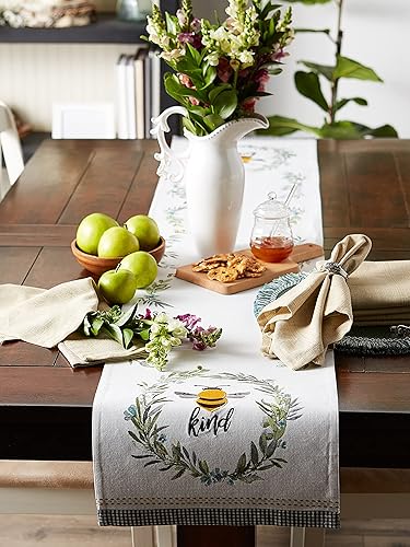 Vista 174 de DII - Colección de mesa jaspeado, camino de mesa, 13x72, rojo tango Tango Rojo