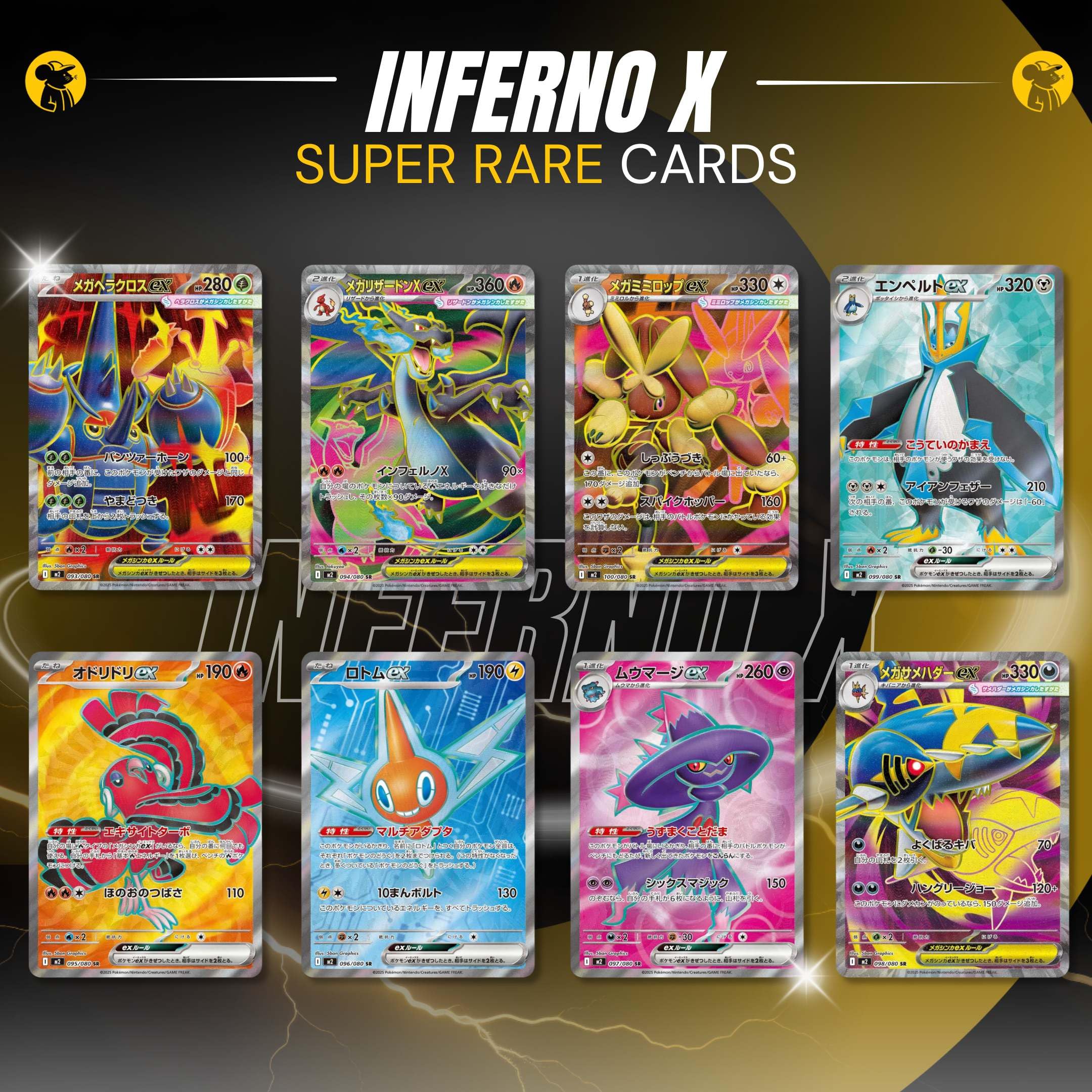 Korean Phantasmal Flames Inferno X Korean Booster Box | TCYM Authentifiziert | Pokemon Phantasmal Flames | Mega Evolution Pokemon Korean Booster Box | 30 Booster Packs That Mouse Fashion