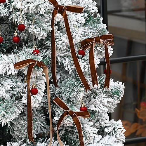 Miniatura 460 de Chuangdi 3/8 pulgadas, 60 yardas, cinta de terciopelo azul verde azulado de Navidad, cintas anchas de terciopelo vintage para adornos de árbol