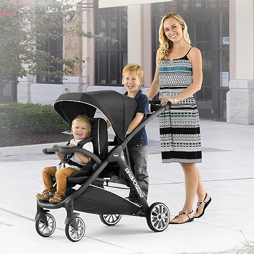 Miniatura 2 de Chicco BravoFor2 LE Cochecito doble de piesentado - Crux  Negro