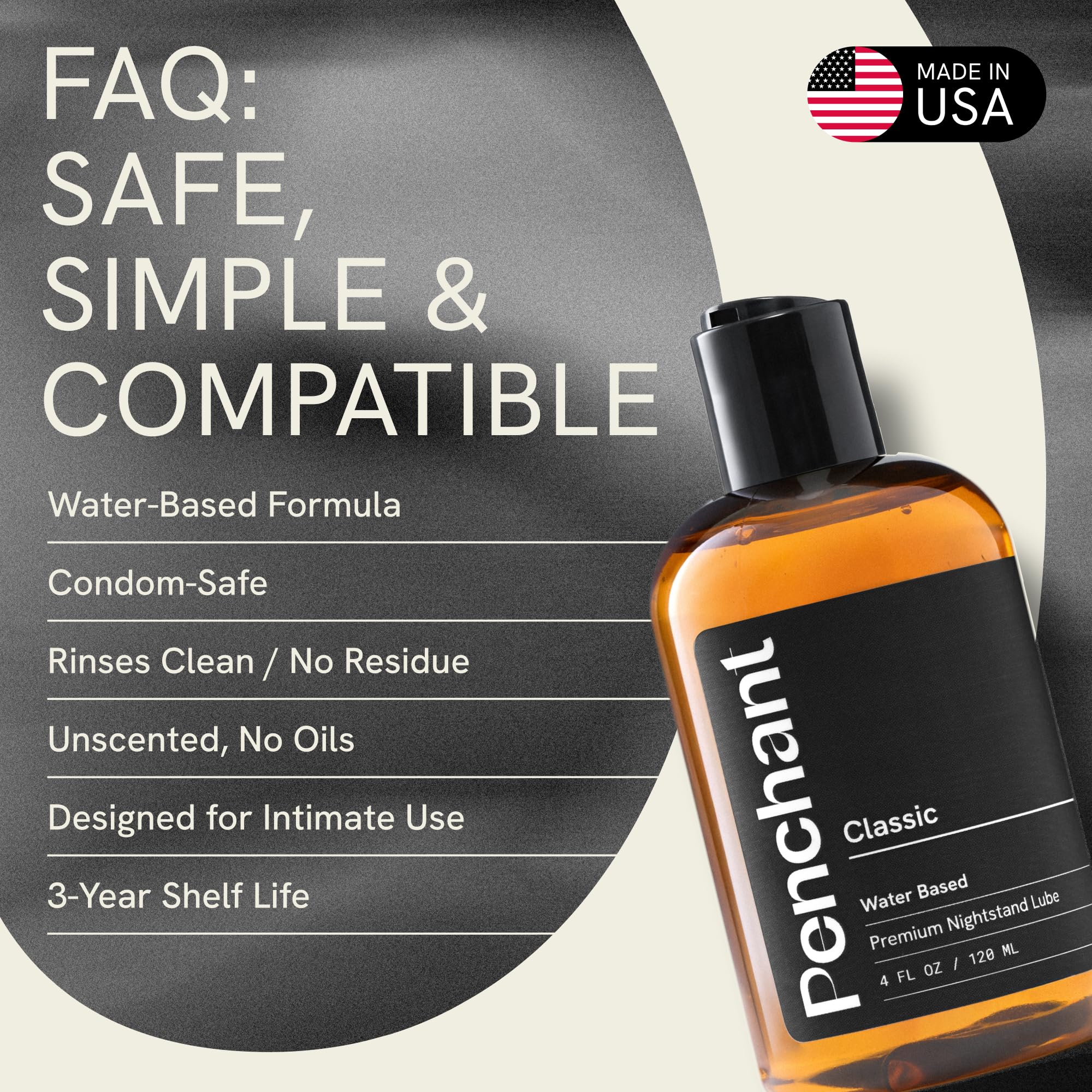 Premium Water Based Personal Lubricant by Penchant - 4 oz by Penchant
