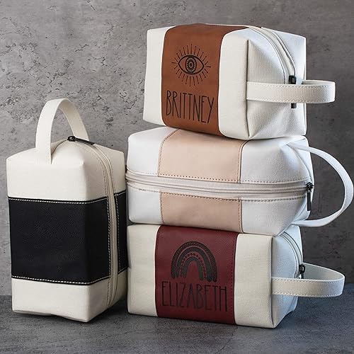 Miniatura 3 de Lily's Atelier Regalos para mujeres, neceser de cuero personalizado para mujer, Borgoña