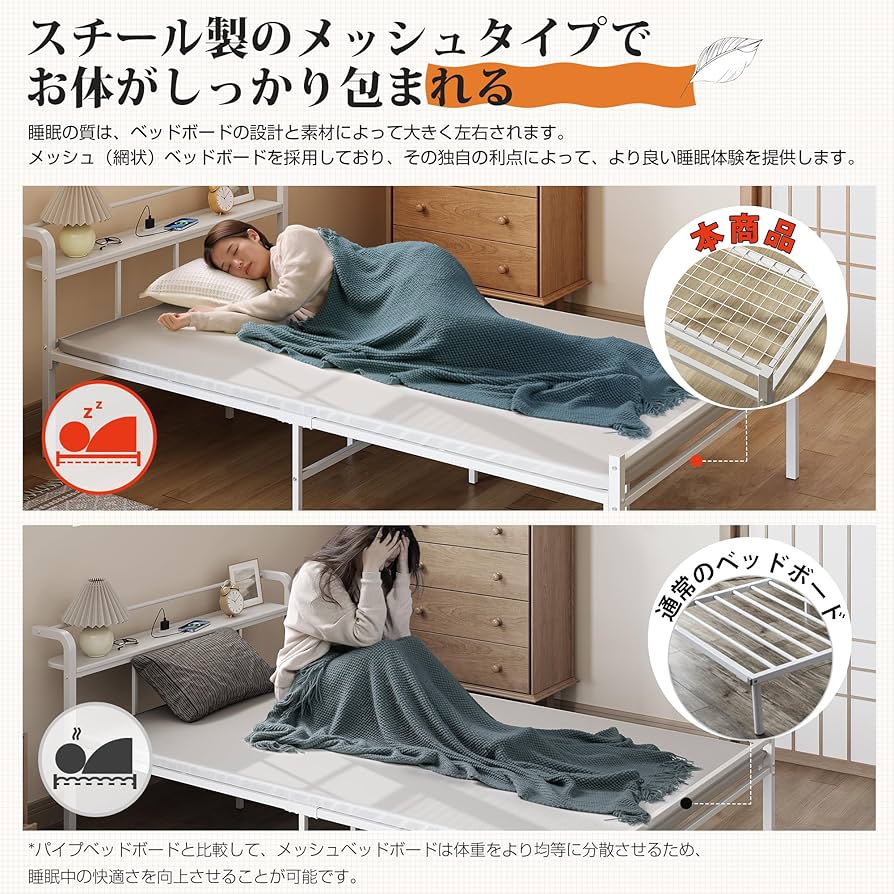 WLIVE パイプベッド セミダブル ACH622スチール製 ブラック　説明書付 WLIVE パイプベッド セミダブル ACH622スチール製 ブラック 説明