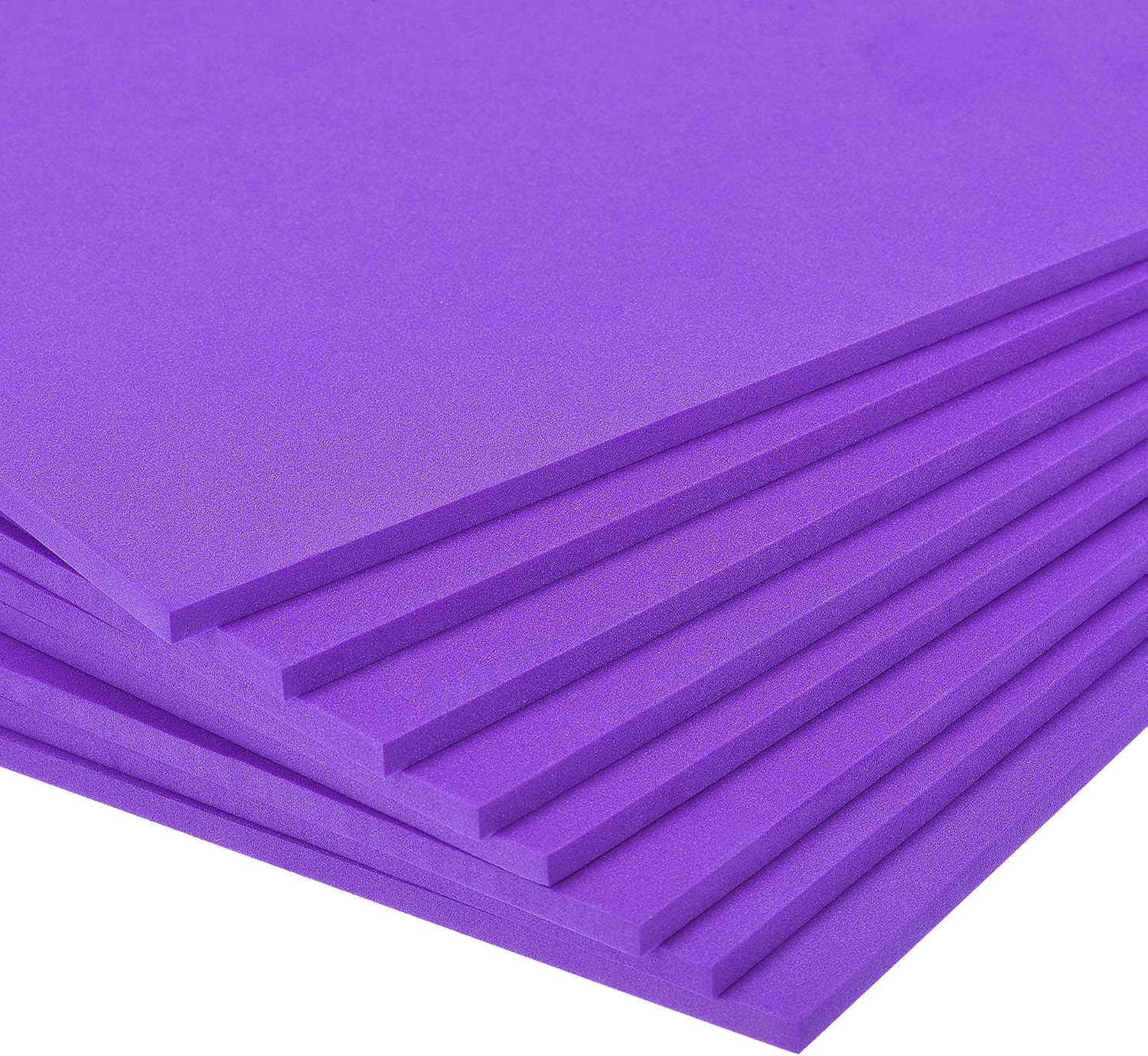 uxcell Purple EVA Foam Sheets 10 x 10 Inch 5mm Thickness for Crafts DIY Projects, 8 Pcs