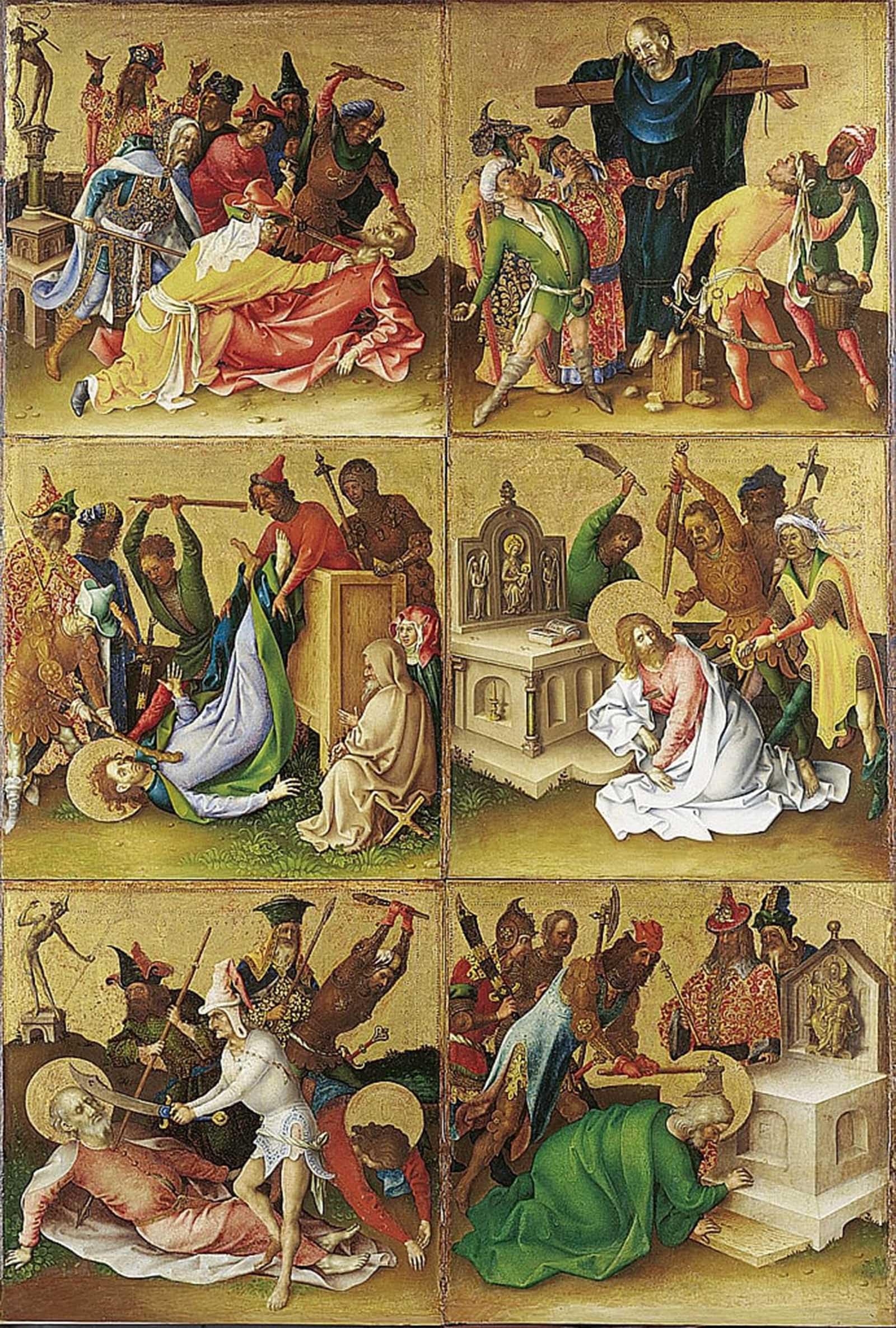 Tableau Martyre des Apôtres Lochner Décoration Murale Chic - 5