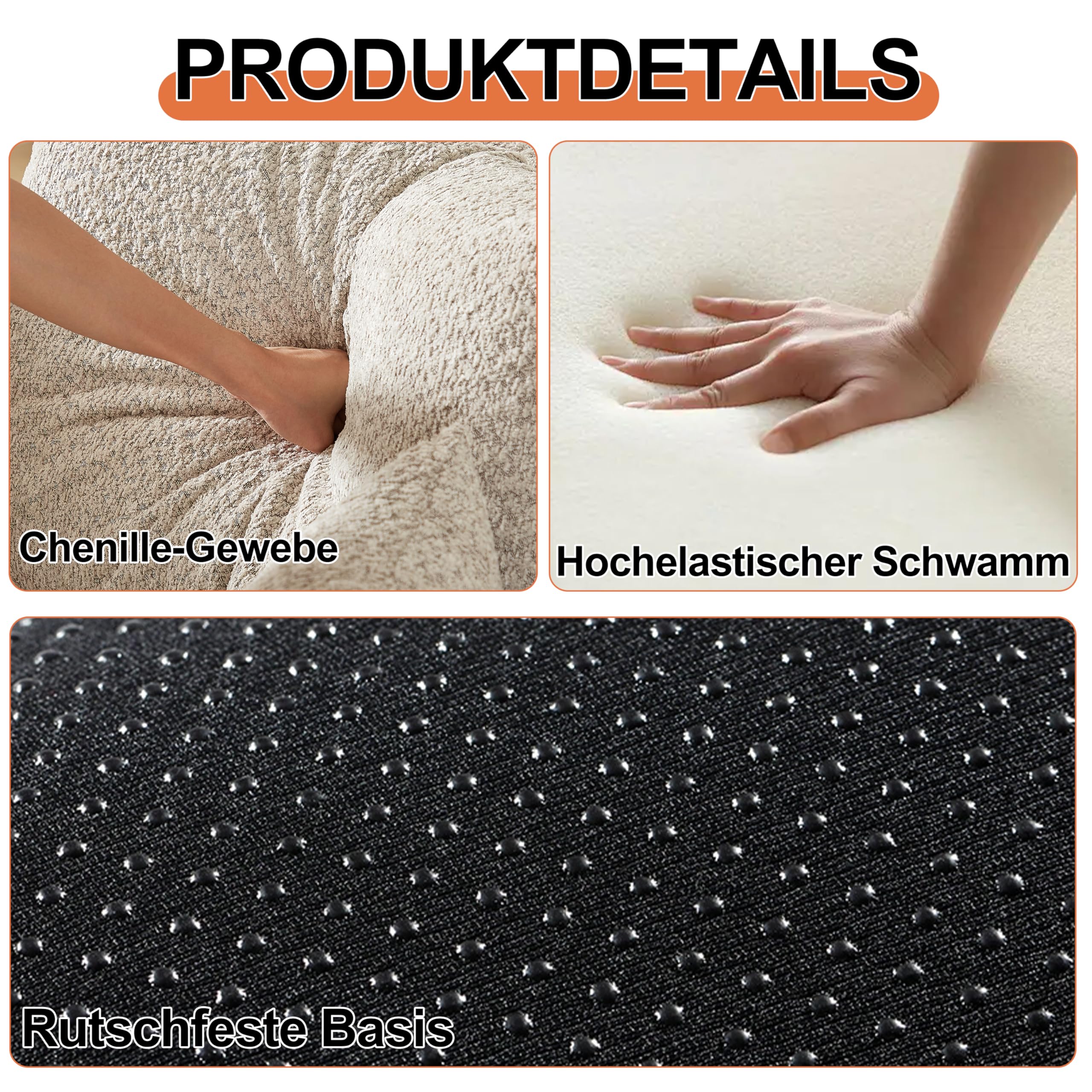 Sofá Cama Plegable con Respaldo y Almohada, Sofás con Estructura de Metal y Reposabrazos, Sofá Matrimonio Convertible para Salón Dormitorio, con Bolsa de Almacenamiento, Chenilla, Caqui