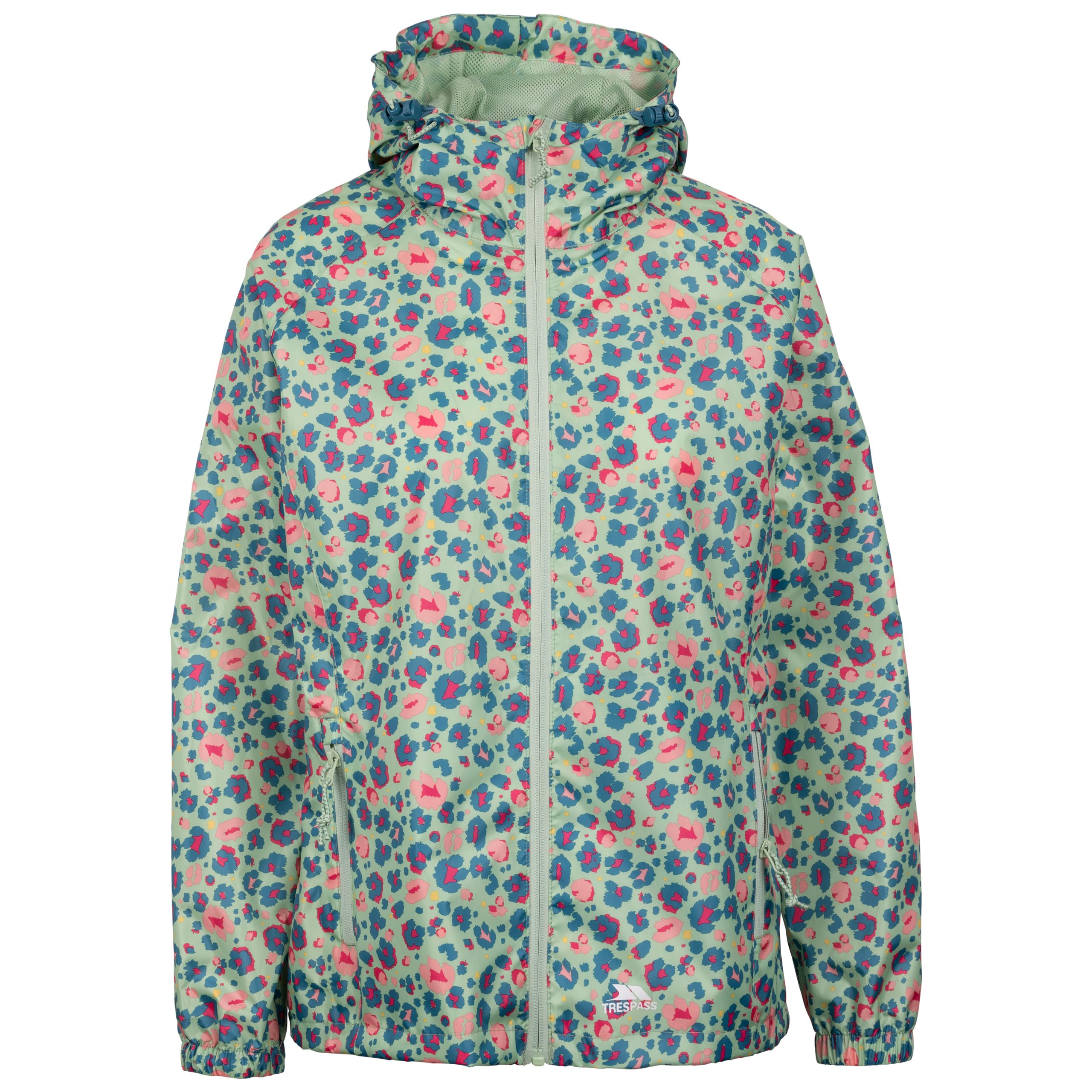 Trespass Women's Lsp Packaway Jacket Indulge Light Sage Print In Size - 18