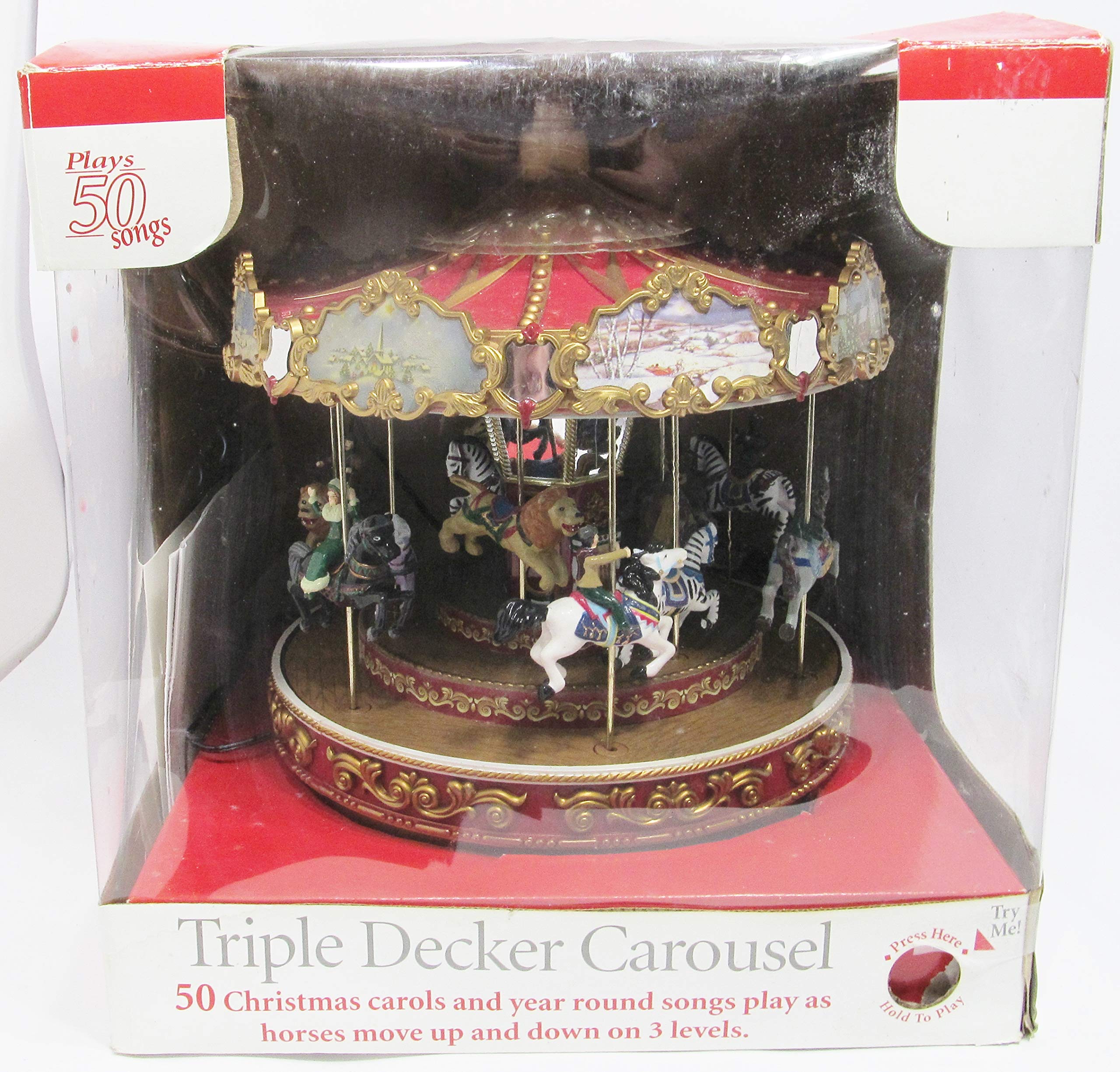 オルゴール Mr. Christmas Triple Decker Carousel Amazon.com: Mr. Christmas Triple Decker Carousel : Home