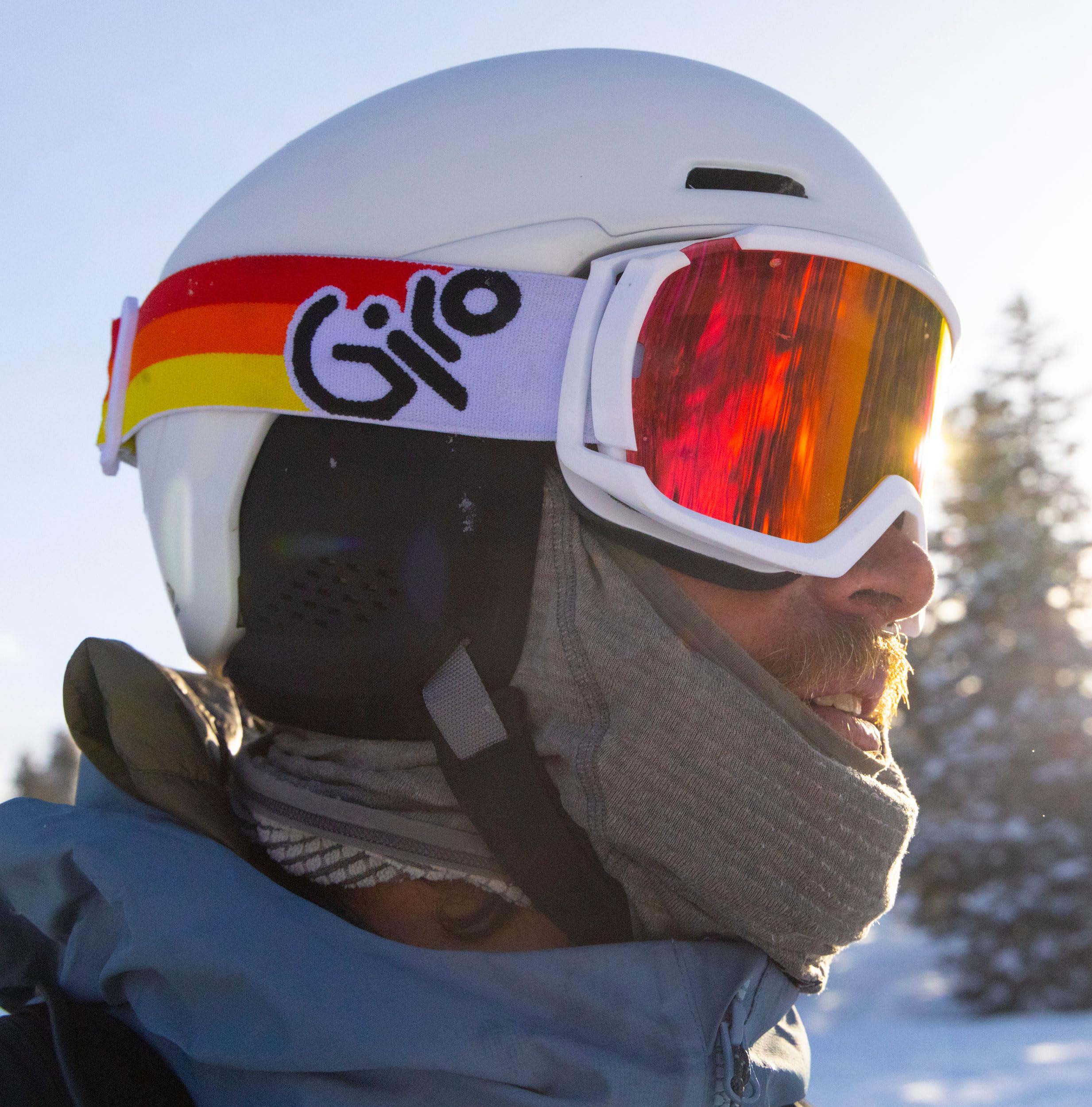 Giro Revolt - Gafas de snow, de esquí y snowboard para hombres, mujeres y jóvenes, correa manchada verde con lentes ahumadas/transparentes vívidas
