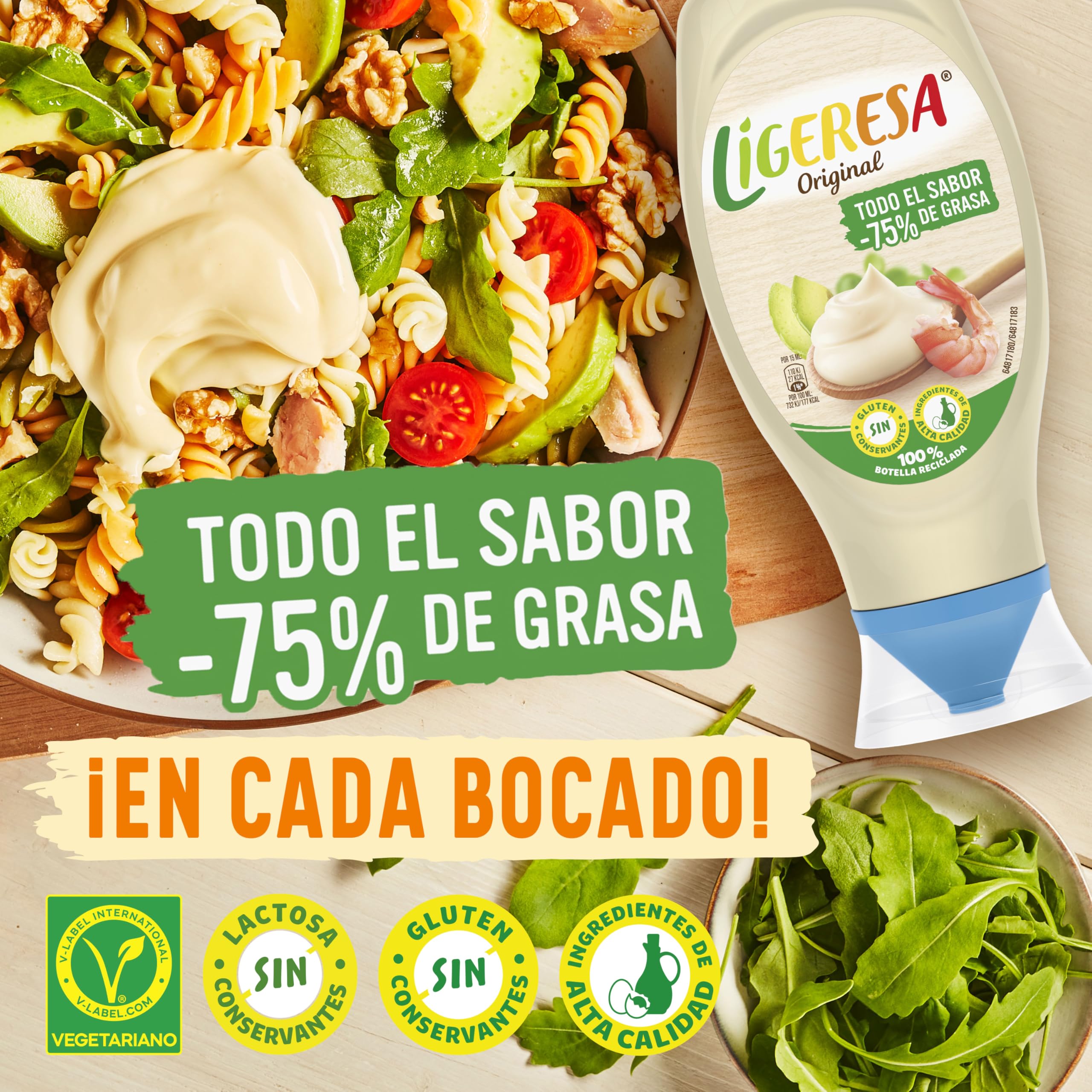 Ligeresa Salsa Bocabajo Original, 430 ml