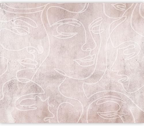 artgeist Mural de pared abstracto de 135 x 101 pulgadas, papel tapiz autoadhesivo para despegar y pegar, gran adhesivo extraíble para decoración de