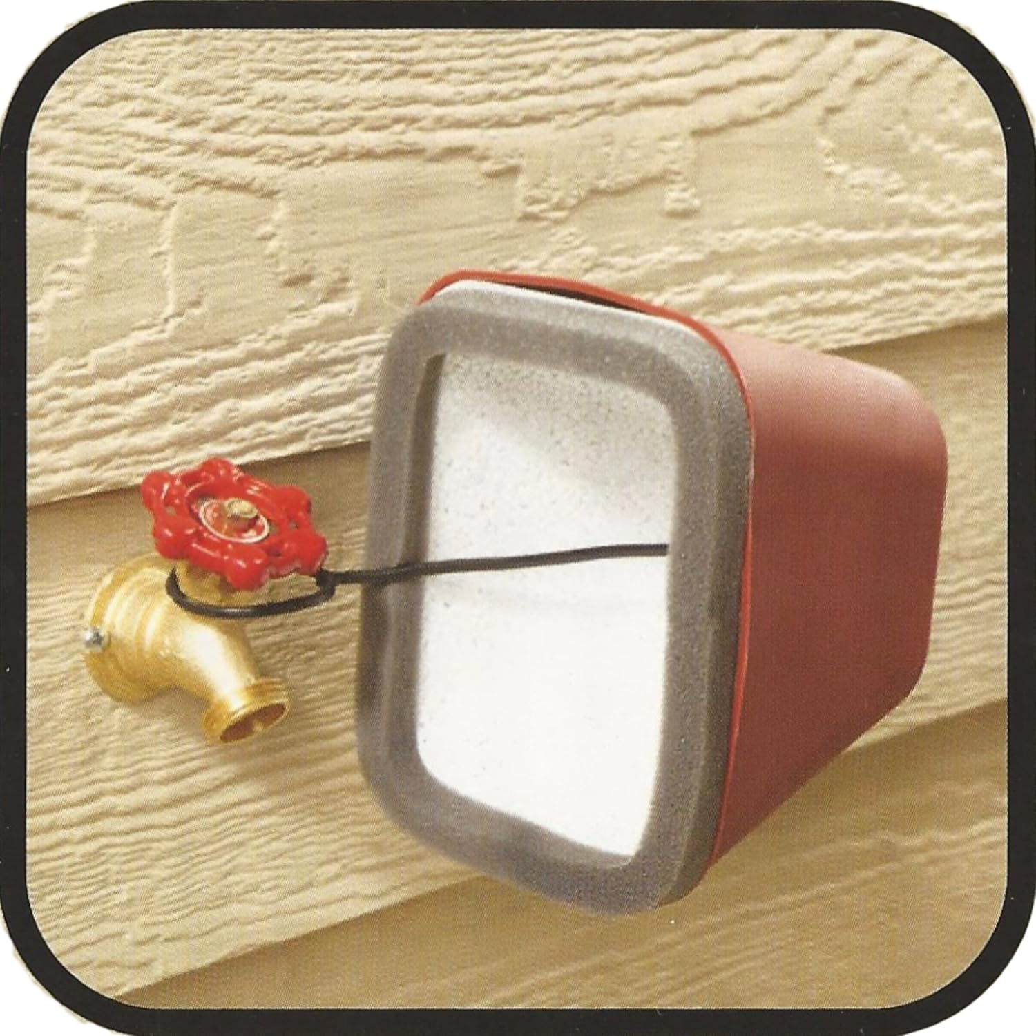 Insulating Outdoor Hardshell Faucet Covers for Freeze Protection and Winterization Brochure Bundle - 2 Faucet Covers & 1 Brochure : Patio, Lawn & Garden