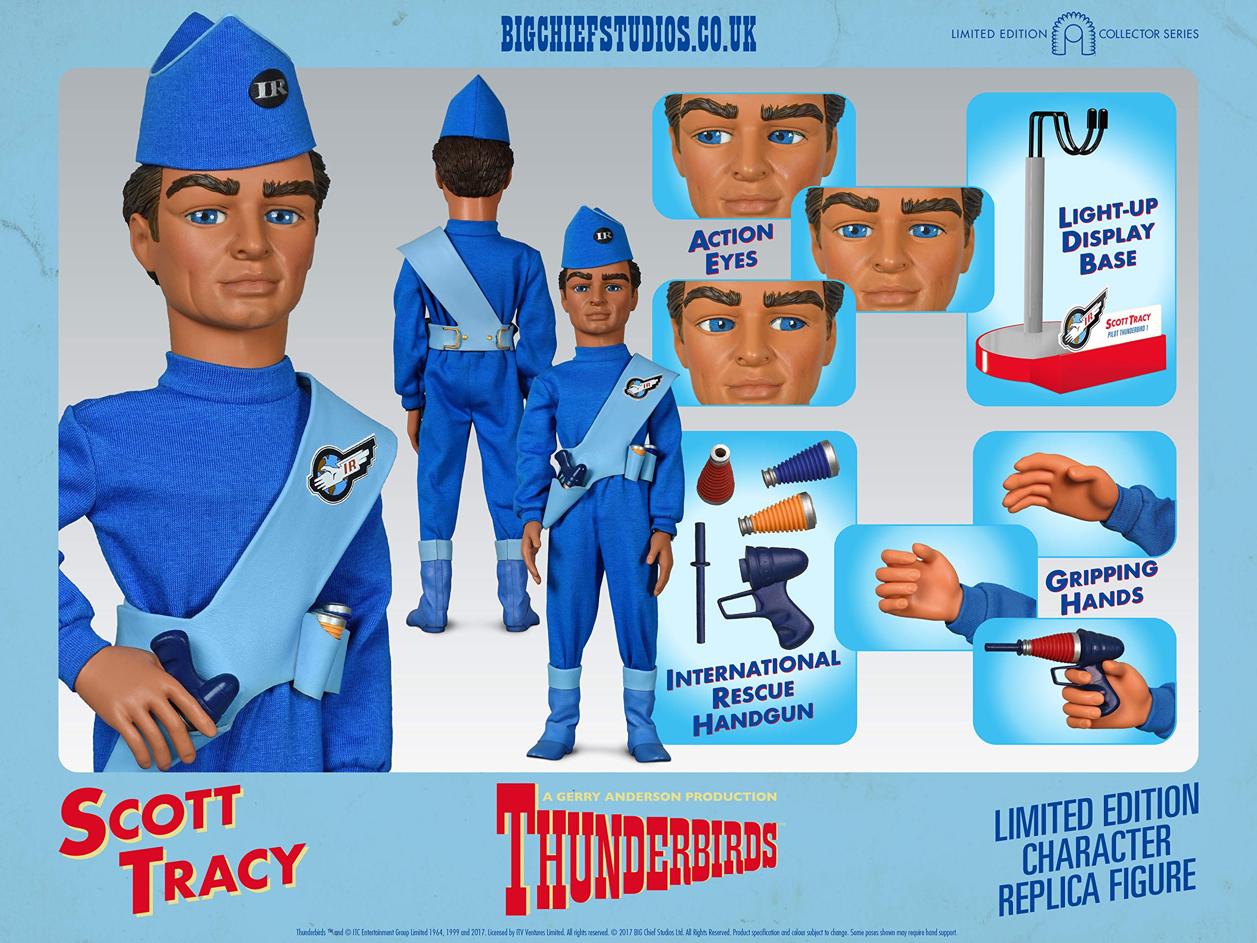 Thunderbirds: Scott Tracy 1: 6 Scale Collectible Figure : Amazon