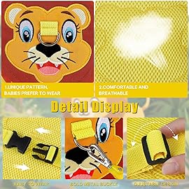 Toddlers Leash + Anti Lost Wrist Link Child Kids Safety Harness Kids Walking Wristband Assistant Strap Belt for Boys Pink Christmas Gift (Yellow)